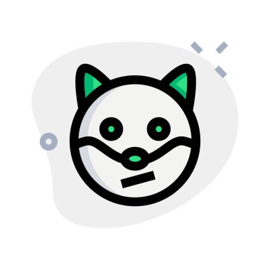 Kurye için kafası karışmış köpek yüz ifadesi.