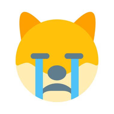 Gözyaşları akan ağlayan köpek resmi.