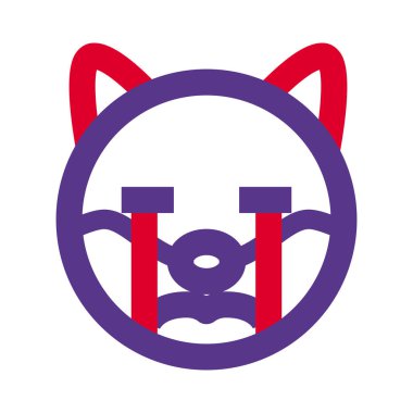 Gözyaşları akan ağlayan köpek resmi.