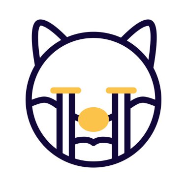 Gözyaşları akan ağlayan köpek resmi.