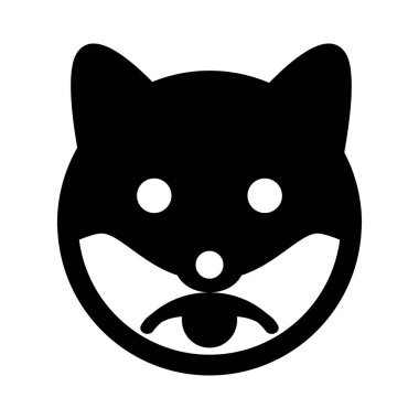 Üzgün köpek suratlı resimli konuşma ifadesi