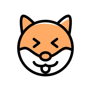 Köpek sırıtıyor ve gözlerini kıstı.