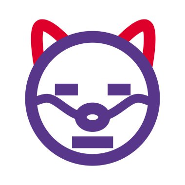 Üzgün, nötr köpek suratı, düz ağızlı ifade.