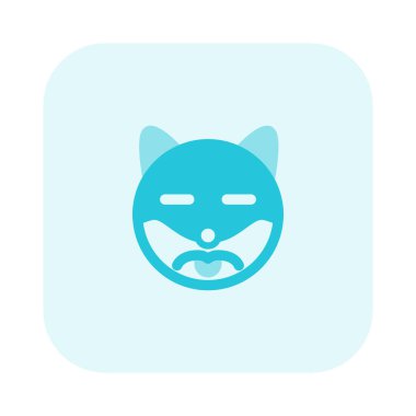 Gözleri kapalı, üzgün bir köpek.