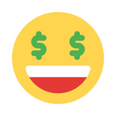 Piyango kazanan yüz ifadesi ve gözlerinde dolar sembolü