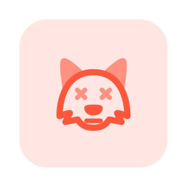 Kurye için şaşı gözlü vahşi tilki suratı