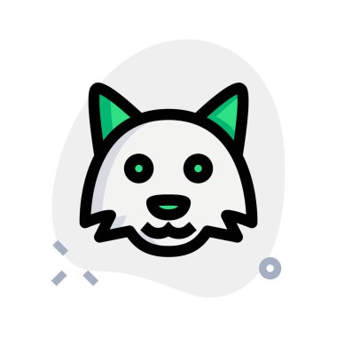 Sohbet uygulaması için vahşi hayvan tilkisi emoji düzeni