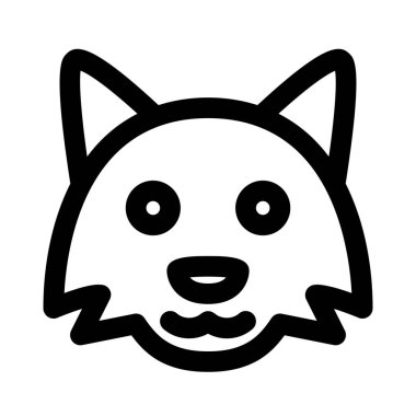 Sohbet uygulaması için vahşi hayvan tilkisi emoji düzeni