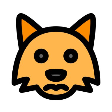 Üzgün tilki somurtkan resim temsilcisi sohbet simgesi