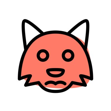 Üzgün tilki somurtkan resim temsilcisi sohbet simgesi