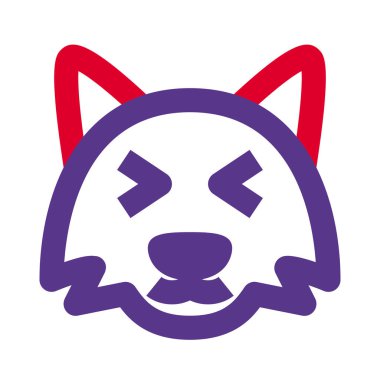 Aynı anda sırıtan zeki tilki şaşı.