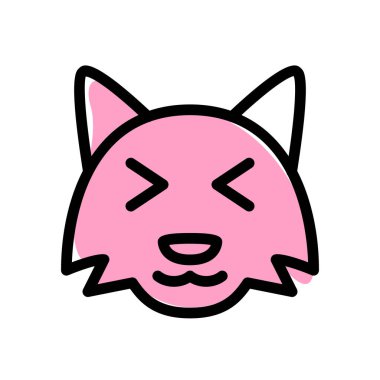 Aynı anda sırıtan zeki tilki şaşı.