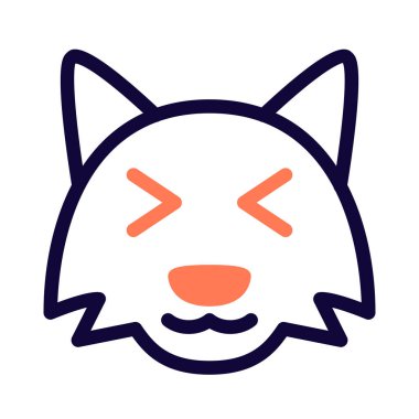 Aynı anda sırıtan zeki tilki şaşı.