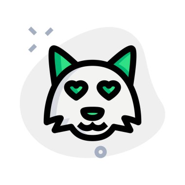 Romantik kalp gözleri tilki resmedilmeye değer.