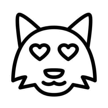 Romantik kalp gözleri tilki resmedilmeye değer.