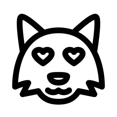 Romantik kalp gözleri tilki resmedilmeye değer.