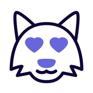 Romantik kalp gözleri tilki resmedilmeye değer.