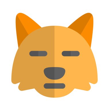 Düz ağızlı üzgün tilki suratı emojisi