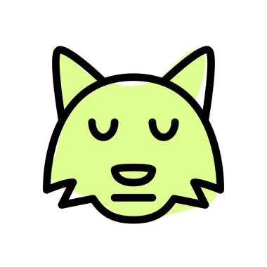 Tarafsız tilki suratı. Gözleri kapalı ifade.