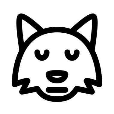 Tarafsız tilki suratı. Gözleri kapalı ifade.