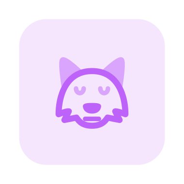 Tarafsız tilki suratı. Gözleri kapalı ifade.