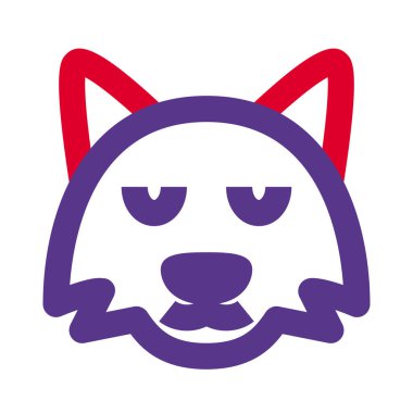 İzole edilmiş bir yerde düşünceli tilki ifadesi