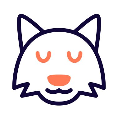 İzole edilmiş bir yerde düşünceli tilki ifadesi