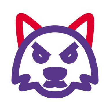 kızgın ve öfkeli tilki yüz ifadesi