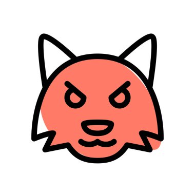 kızgın ve öfkeli tilki yüz ifadesi