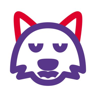 Sohbet için üzgün surat resmedici Fox emojisi