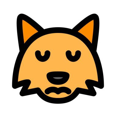 Sohbet için üzgün surat resmedici Fox emojisi