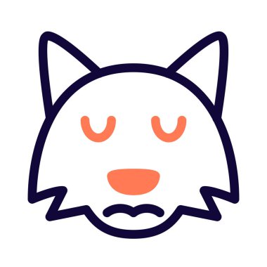 Sohbet için üzgün surat resmedici Fox emojisi