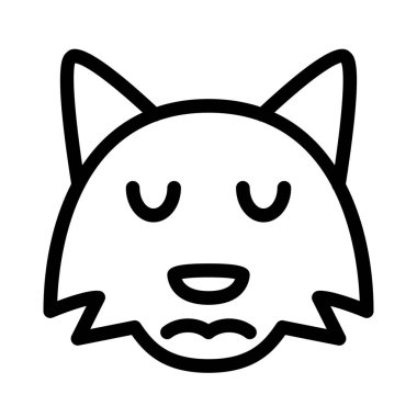 Sohbet için üzgün surat resmedici Fox emojisi