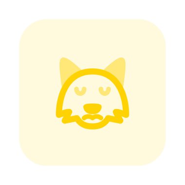 Sohbet için üzgün surat resmedici Fox emojisi