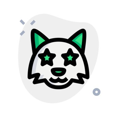 Vahşi tilki ifadesine takılıp kalmış bir yıldız.