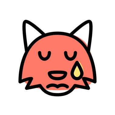 Gözyaşları akarken ağlayan, resimli tasvir