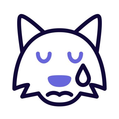 Gözyaşları akarken ağlayan, resimli tasvir