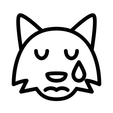 Gözyaşları akarken ağlayan, resimli tasvir