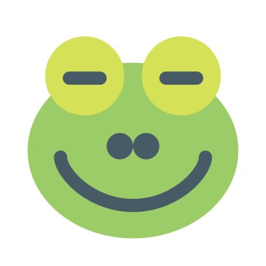 Sosyal medyada paylaşılan kocaman gözlü gülen kurbağa.