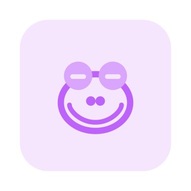 Sosyal medyada paylaşılan kocaman gözlü gülen kurbağa.