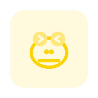 Kurbağa, gözleri kapalı resimsel gösterimi şaşırttı