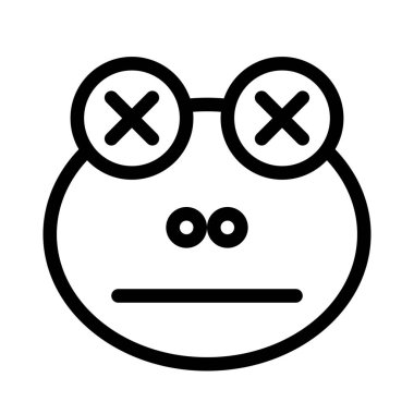 Kurbağa nötr sahnede, gözleri kapalı.