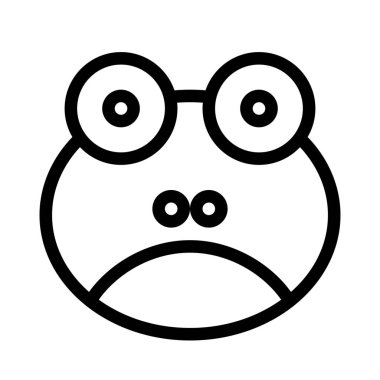 Üzgün kurbağa somurtkan resim temsilcisi sohbet simgesi