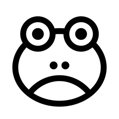 Üzgün kurbağa somurtkan resim temsilcisi sohbet simgesi