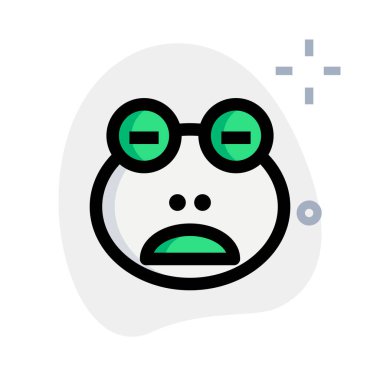 Kurbağa emojisi somurtkan resim temsilciliği gözleri kapalı