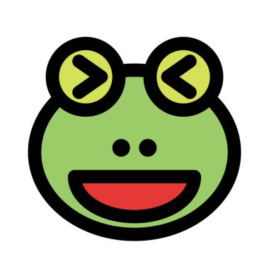 Kurbağa sırıtışı ve şaşı bakışları aynı anda