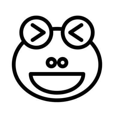 Kurbağa sırıtışı ve şaşı bakışları aynı anda