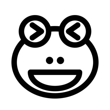 Kurbağa sırıtışı ve şaşı bakışları aynı anda