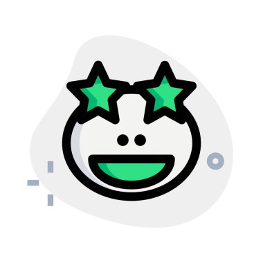 Sırıtan yıldız, kara kurbağasının gözlerine yapıştı.