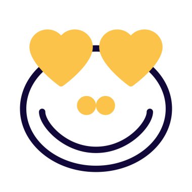 Aşık kalp gözlü romantik kurbağa emojisi